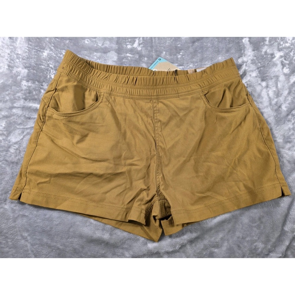 NWT Womens PrAna Halle E-Waist II Shorts‎ 14 Antique Bronze 3" inseam